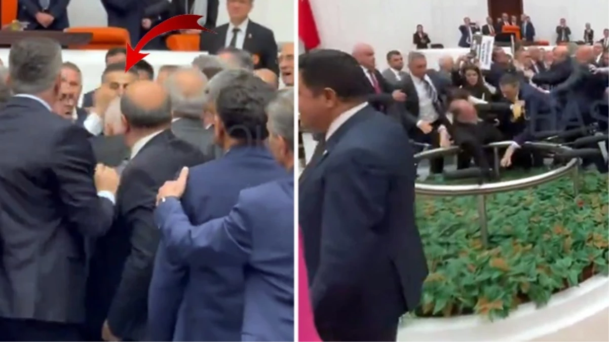 Meclis'te kayyum protestosu! AK Partili ve DEM'li vekiller birbirine girdi